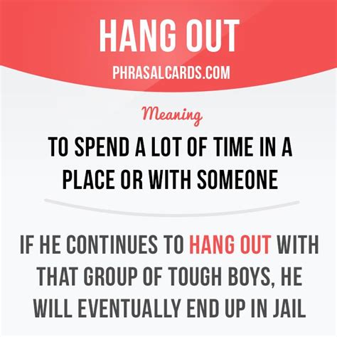 Hang out meaning dating